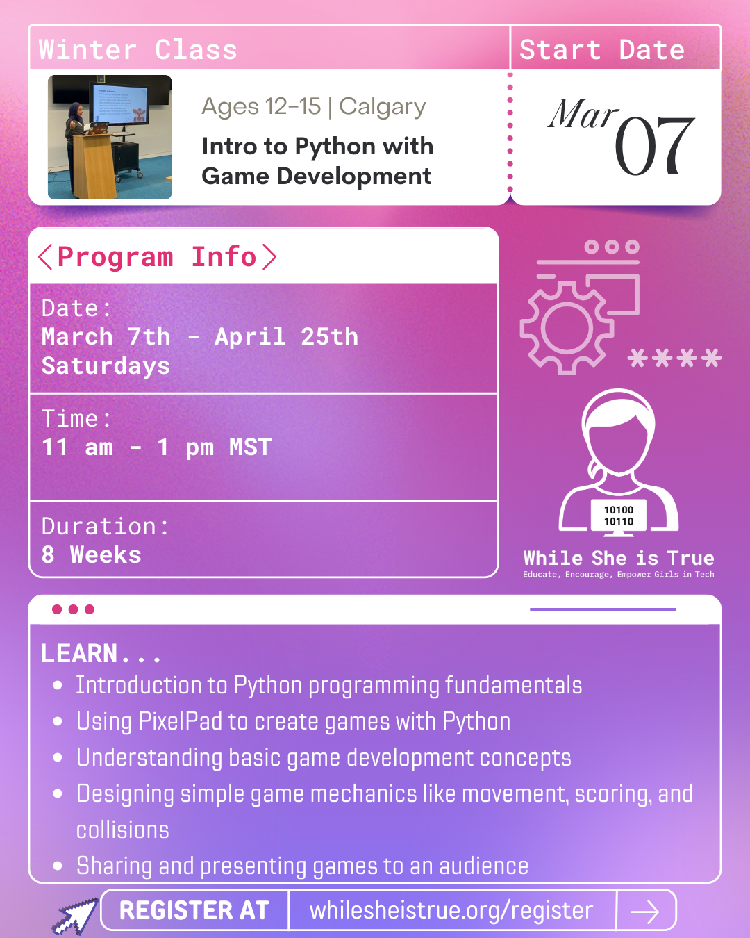 Python game development class